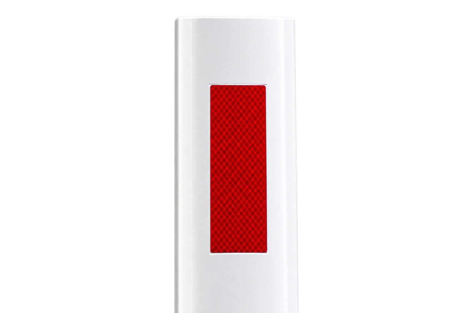 GRP roadside flexible delineator post — Roadside delineator post — close-up