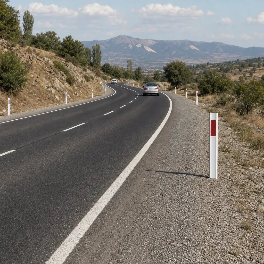 GRP roadside flexible delineator post — Field alternative